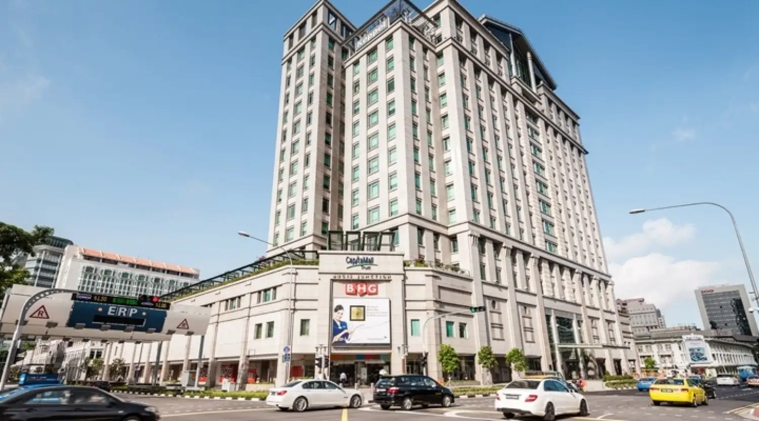 Bugis Junction Towers office building facade at 230 Victoria Street Singapore