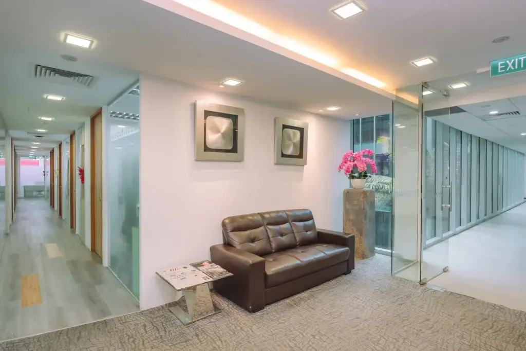 Centennial Business Suites – 15 Scotts Road, Orchard – Reception and communal lounge at Centennial Business Suites 15 Scotts Road Singapore