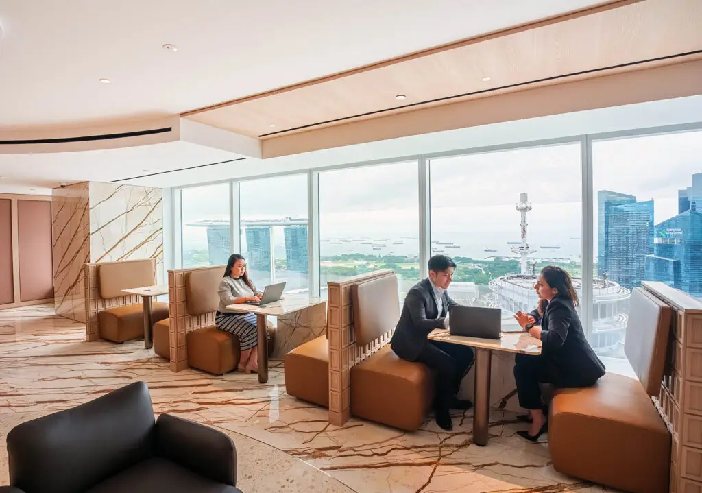 The Executive Centre – Singapore Land Tower – Coworking area at The Executive Centre Singapore Land Tower