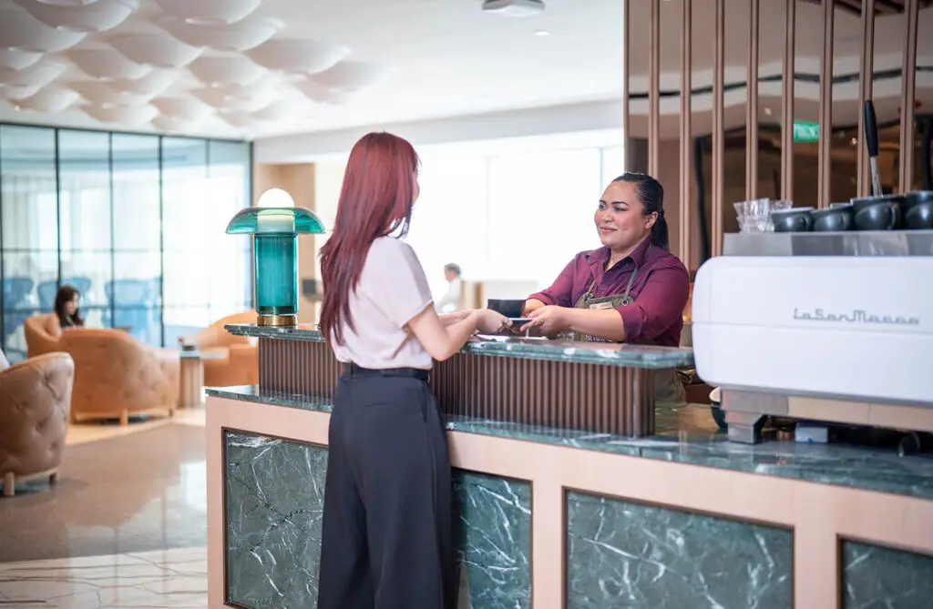 The Executive Centre – Singapore Land Tower – Cafe area at The Executive Centre Singapore Land Tower