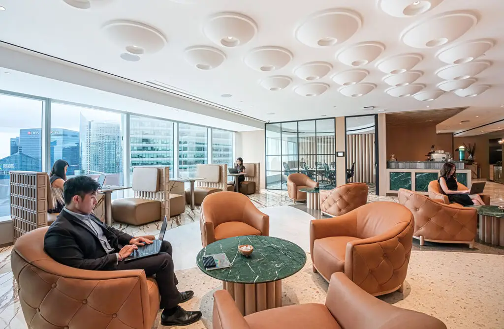 The Executive Centre – Singapore Land Tower – Lounge area at The Executive Centre Singapore Land Tower
