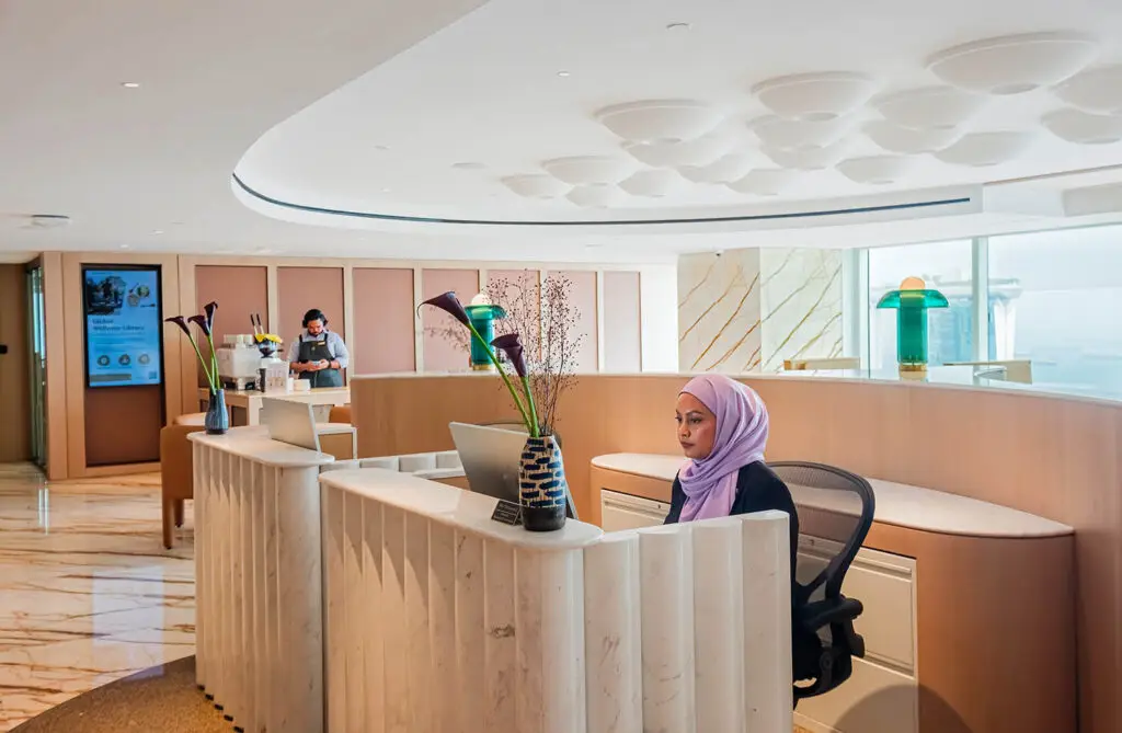 The Executive Centre – Singapore Land Tower – Reception at The Executive Centre Singapore Land Tower