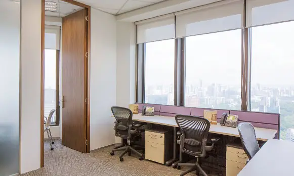 The Executive Centre – Six Battery Road – Serviced office suite with skyline view at The Executive Centre Six Battery Road
