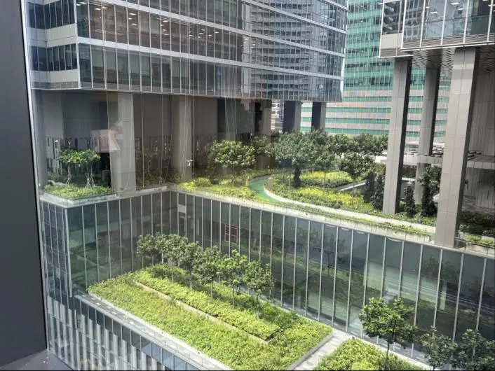 Asia Square Tower 1 Office for Rent | Grade A Singapore – 02_green_terrace_garden_view