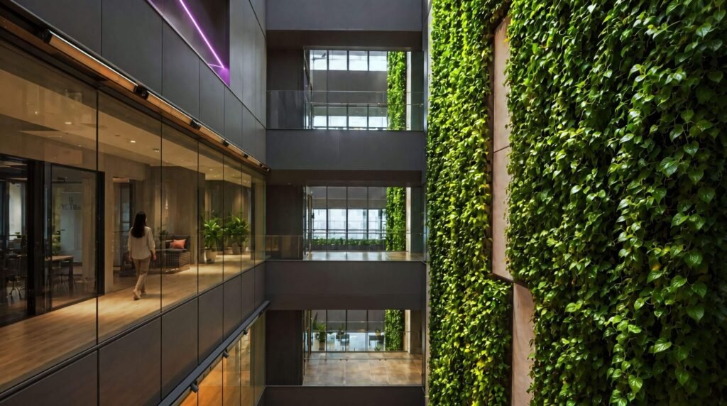 JustCo – Coworking Space at Menara Hap Seng 3, Kuala Lumpur – 02.Vertical-garden-138-scaled-2