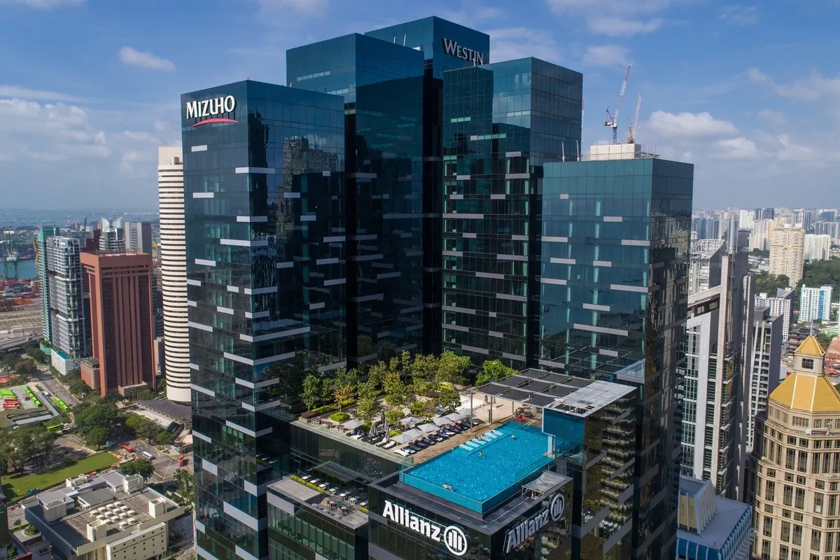 Asia Square Tower 2 office towers, Marina Bay Singapore