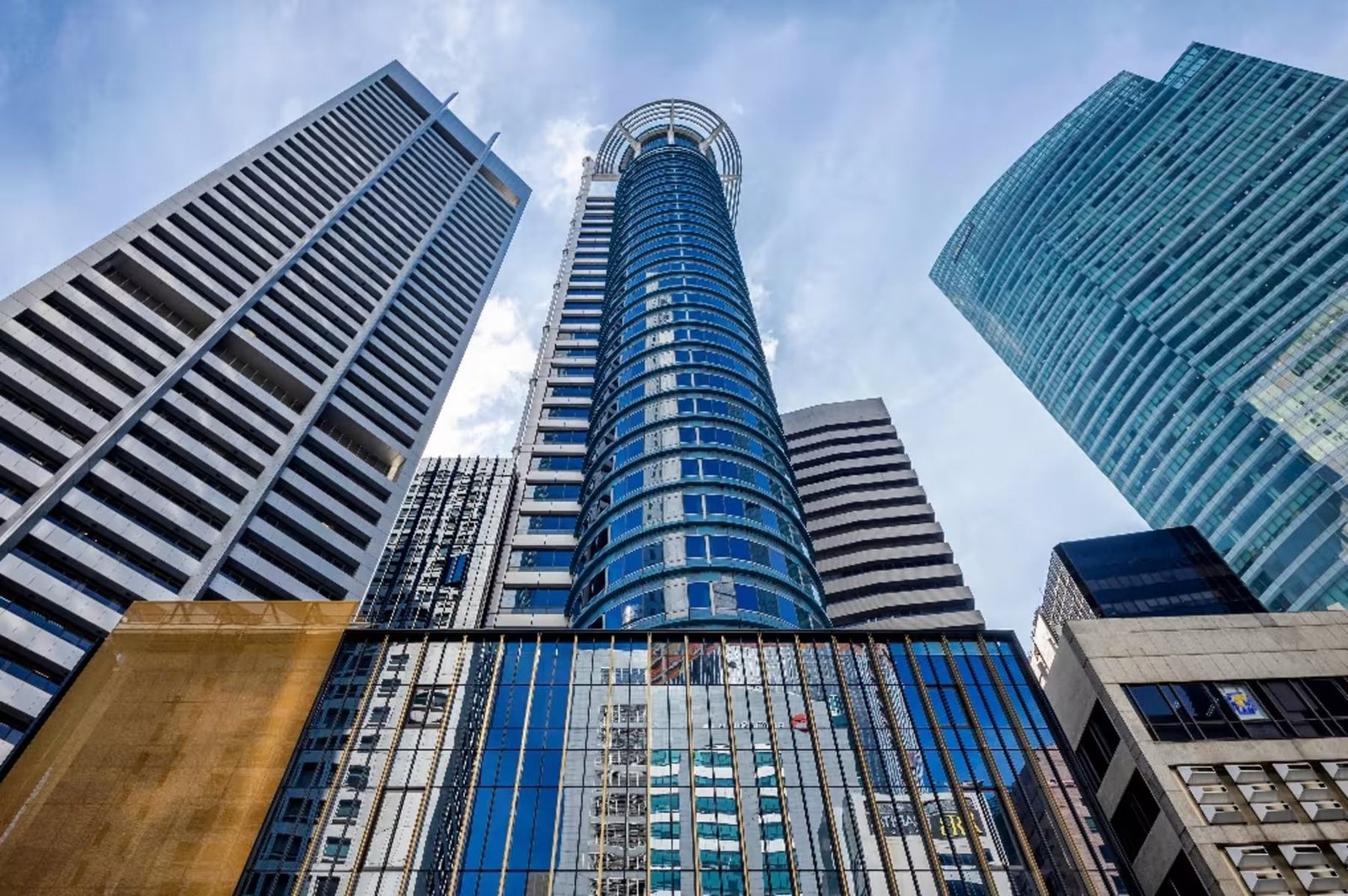 BNI Tower (30 Raffles Place) office tower facade, Raffles Place, Singapore