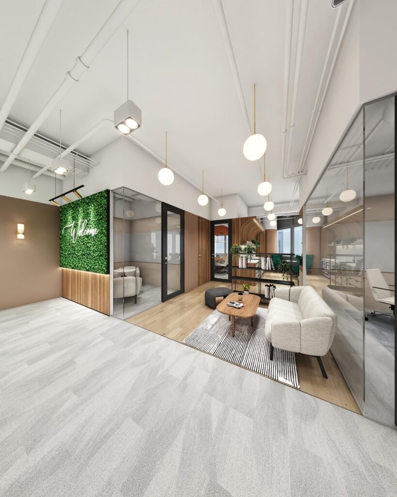 BNI Tower – Indicative fitted breakout lounge at BNI Tower unit #07-03, 30 Raffles Place, Singapore