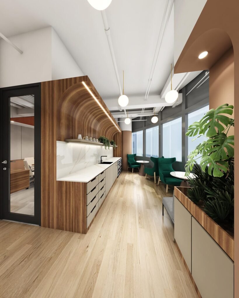 BNI Tower – Indicative fitted pantry at BNI Tower unit #07-03, 30 Raffles Place, Singapore