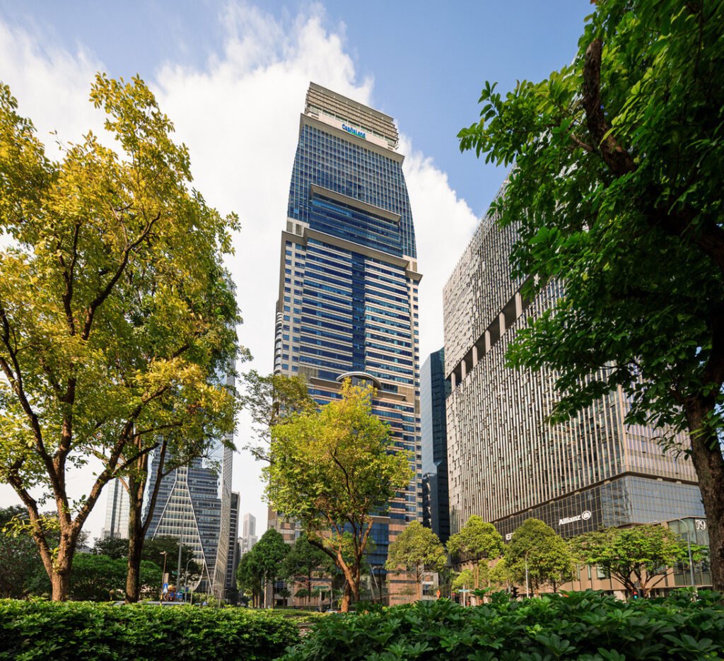 Capital Tower – Capital Tower office building facade, 168 Robinson Road, Singapore CBD
