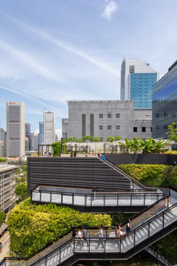 Funan Office Towers – Funan rooftop urban farm, North Bridge Road, Singapore