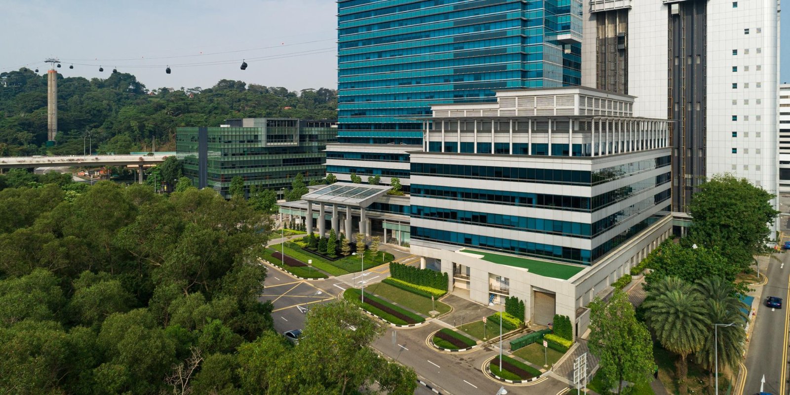 Keppel Bay Tower aerial view, 1 HarbourFront Avenue, Singapore