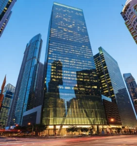 One Raffles Quay Grade A office towers at Raffles Place, Singapore