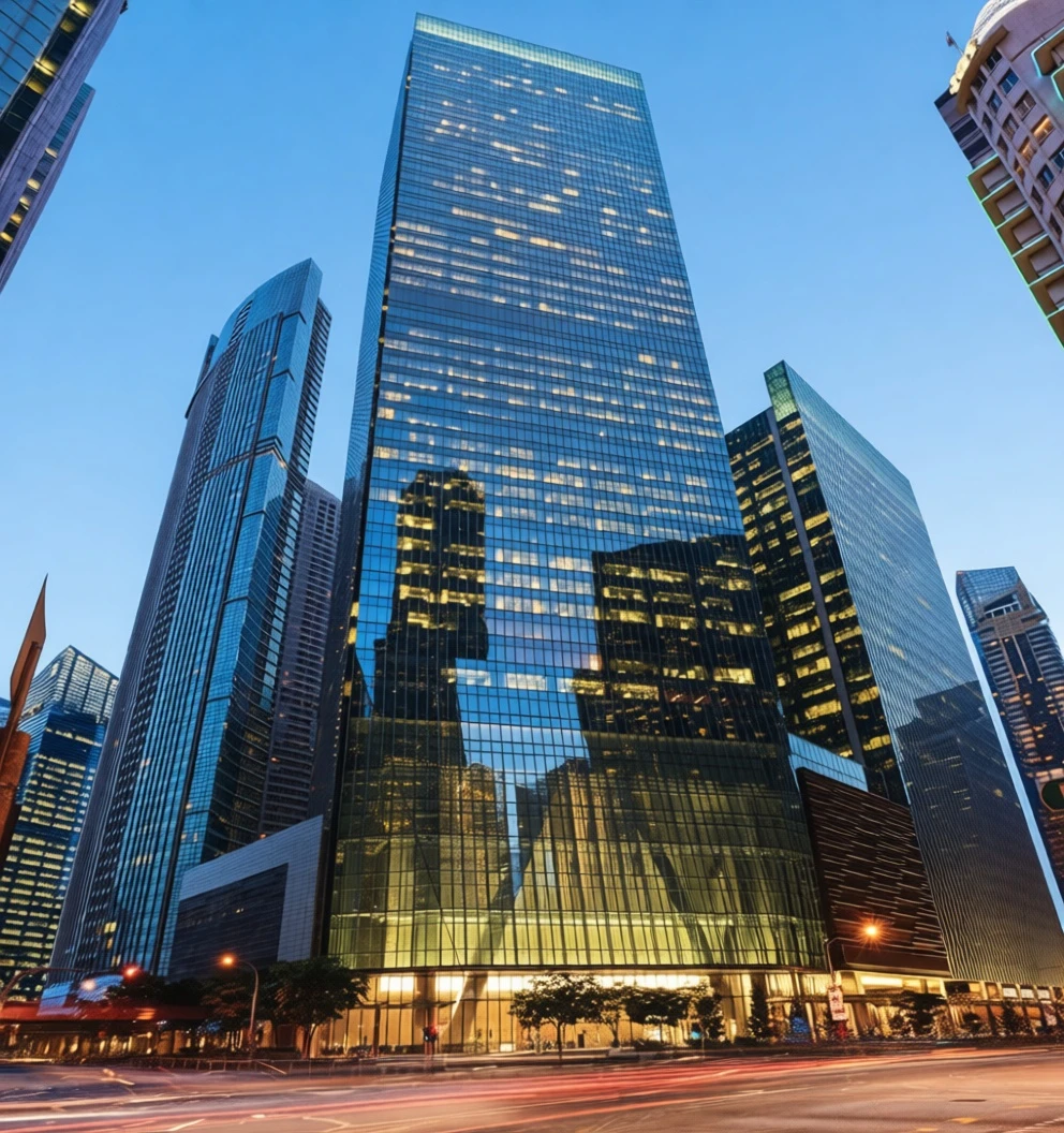 One Raffles Quay Grade A office towers at Raffles Place, Singapore