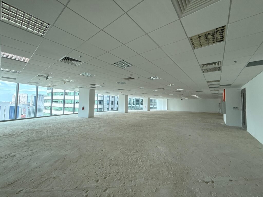 Plus @ Cecil Street – Plus @ 20 Cecil Street — bare fitted office unit with full-height windows and city views