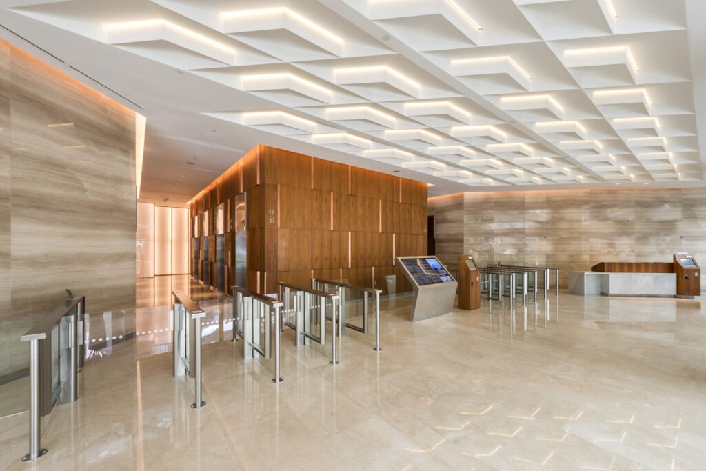 Raffles City Tower – Raffles City Tower office lift lobby, City Hall, Singapore