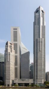 UOB Plaza twin towers, 80 Raffles Place, Singapore CBD