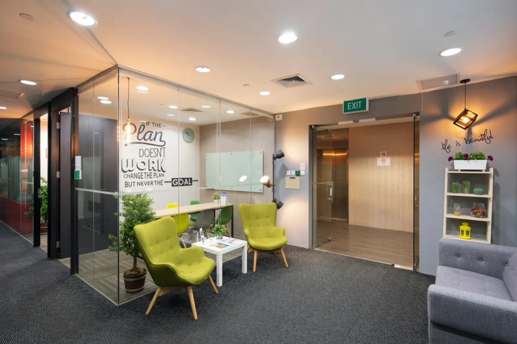Verve Offices – Fitted Private Offices at The Arcade, Singapore – Verve Offices arcade-lobby1.webp