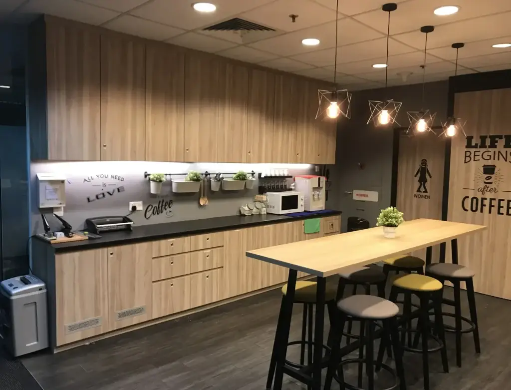 Verve Offices – Fitted Private Offices at The Arcade, Singapore – Verve Offices arcade-pantry1.webp