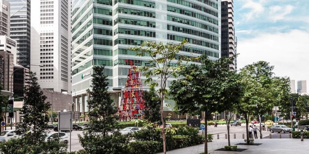 Ocean Financial Centre – Ocean Financial Centre office tower at Collyer Quay, Raffles Place Singapore