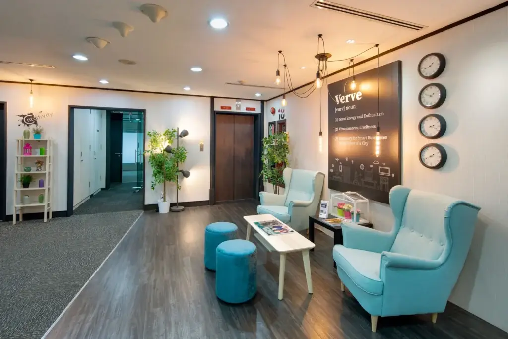 Verve Offices – Fitted Private Offices at The Octagon, Singapore – Verve Offices octagon-lobby2.webp