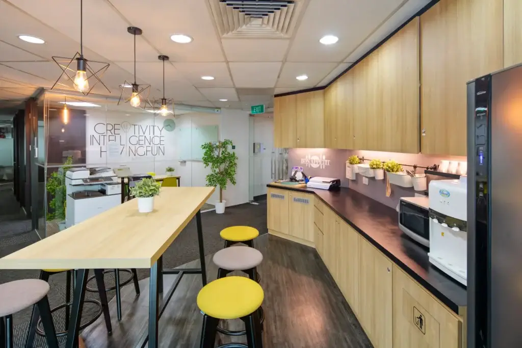 Verve Offices – Fitted Private Offices at The Octagon, Singapore – Verve Offices octagon-pantry2-alt.webp