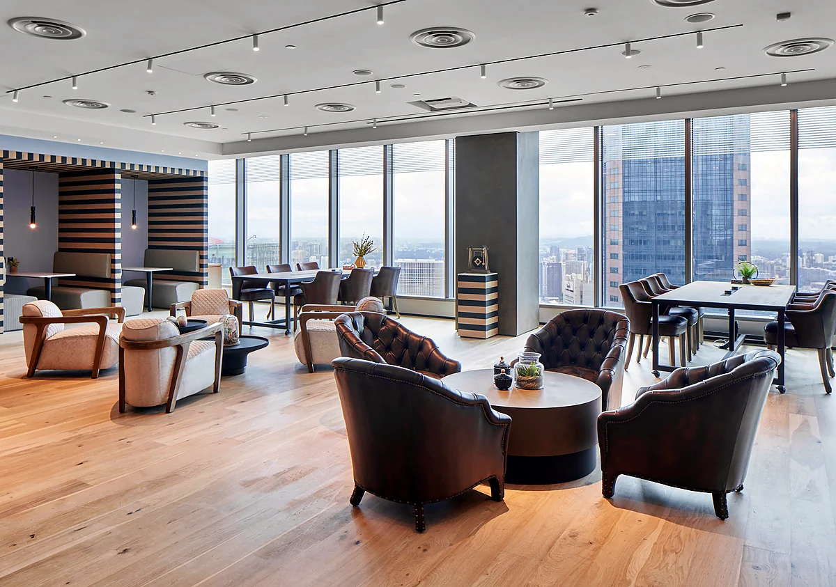 The Executive Centre coworking lounge at One Raffles Quay in Singapore