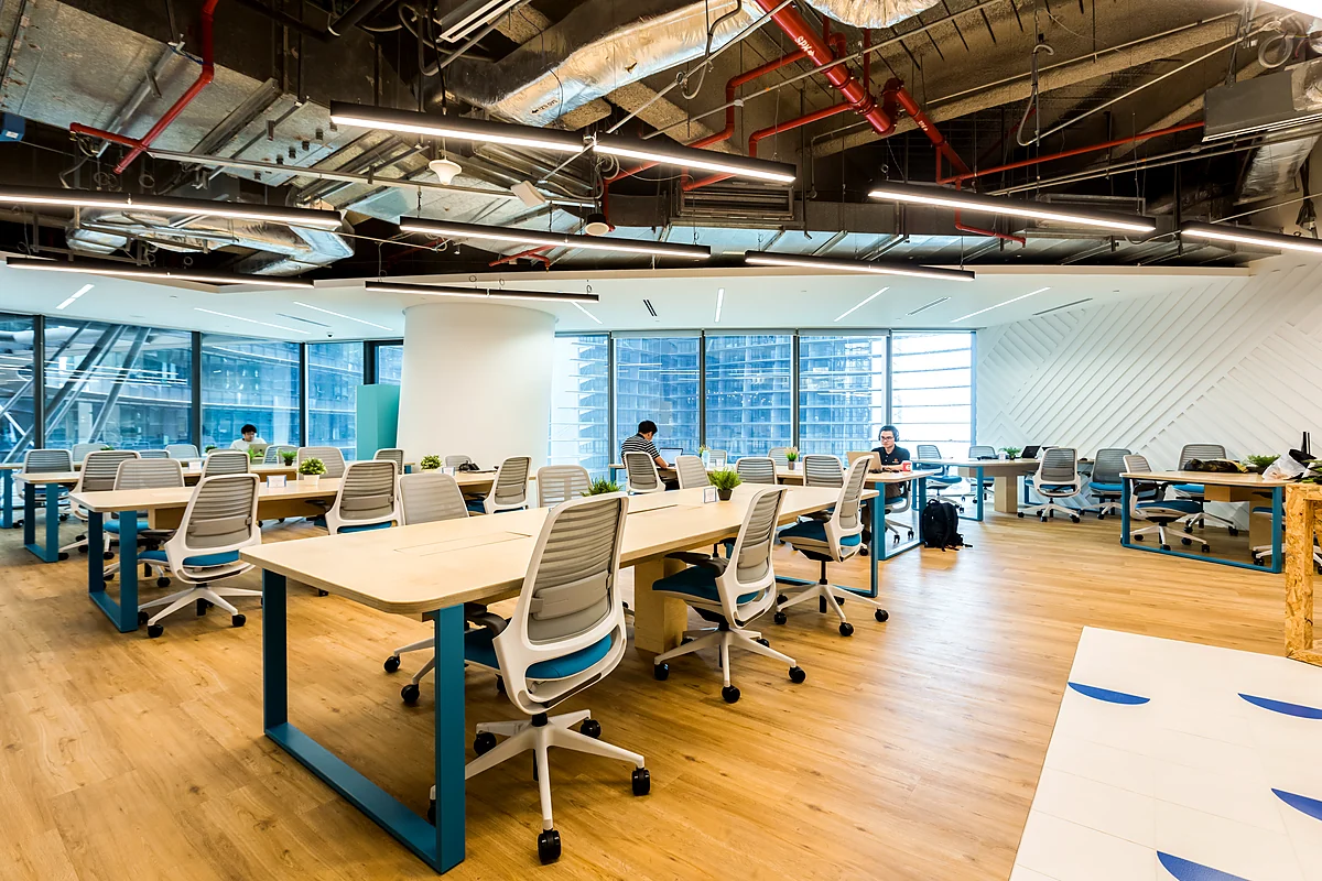 JustCo enterprise coworking workspace at Marina One East Tower in Singapore
