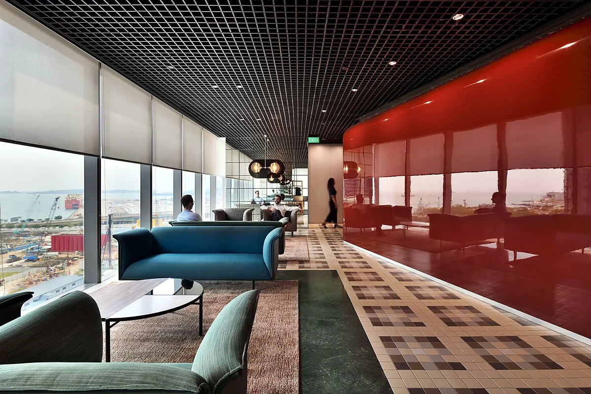 The Work Project lounge at Asia Square Tower 2 in Singapore