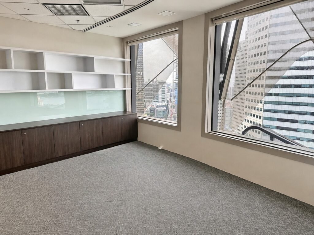 Centennial Tower Office for Rent | Grade A Singapore – centennial-tower-vacant-office-window-view