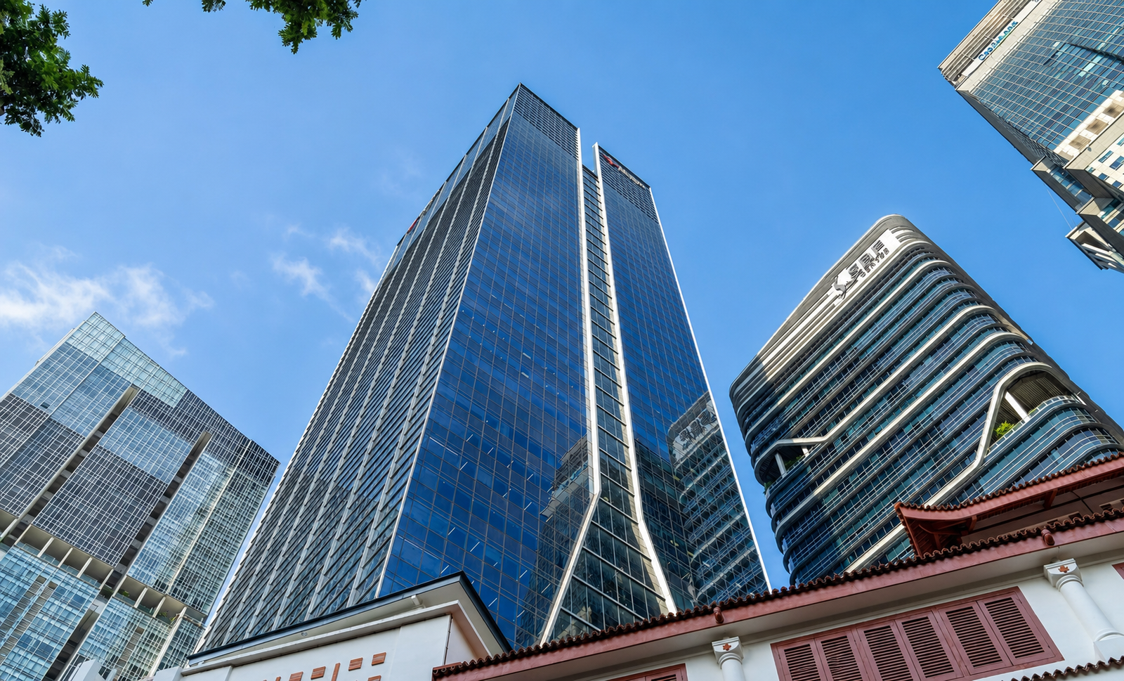 Frasers Tower facade — biophilic Grade A office, Cecil Street, Singapore