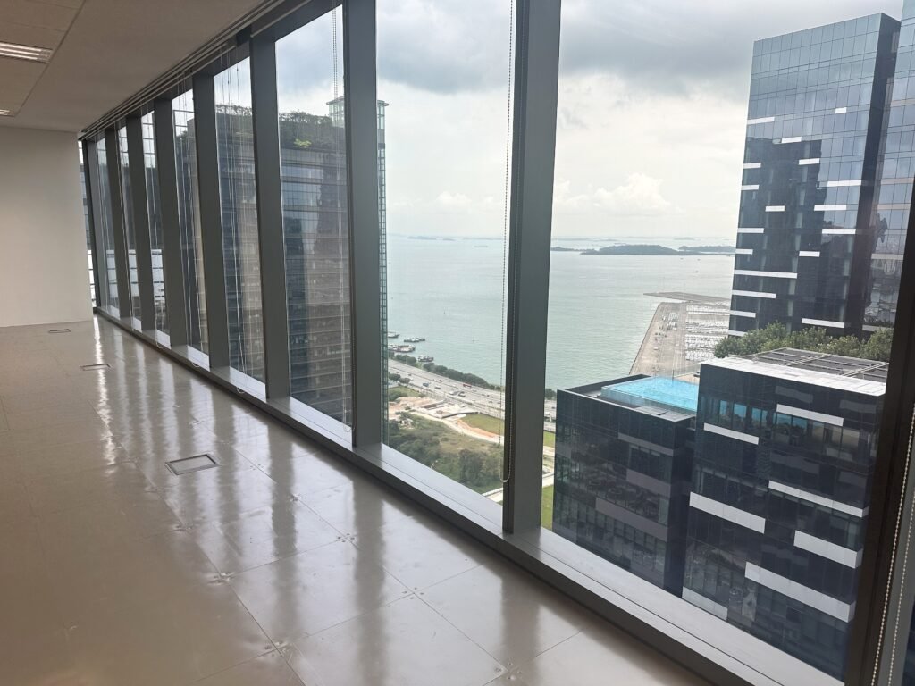 IOI Central Boulevard Towers – West Tower Office for Rent | Grade A Singapore – ioi-central-boulevard-west-tower-vacant-office-window-view