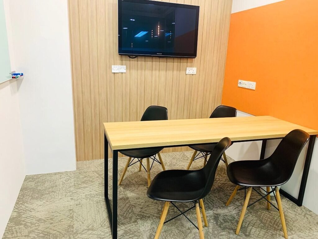 Corporate Serviced Offices – Serviced Offices at Shaw Centre, Orchard, Singapore – shaw-centre-meeting-room-with-display
