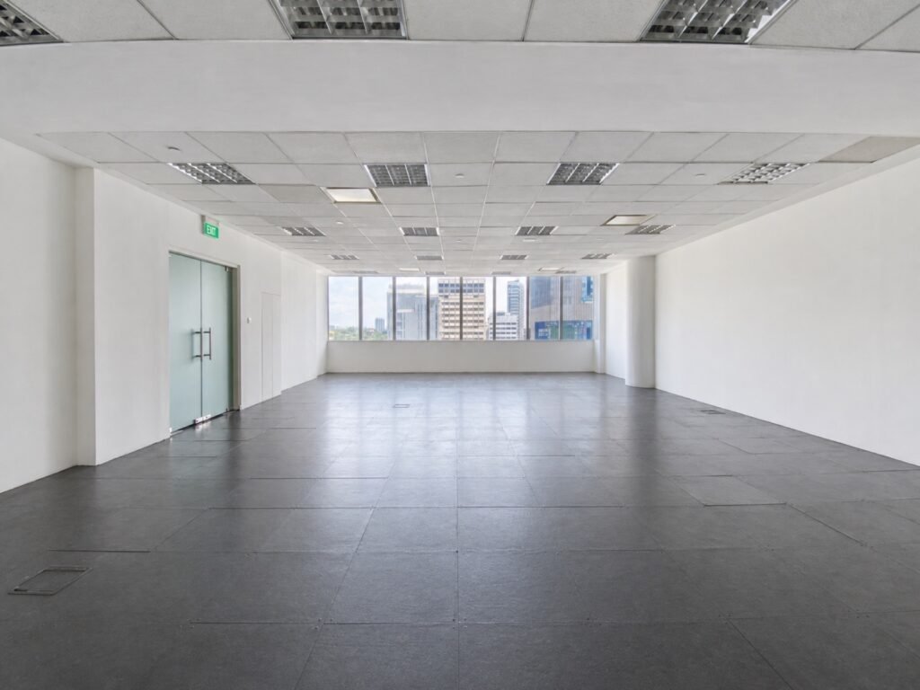 Shaw House Office for Rent | Singapore – shaw-house-08-vacant-office-front-facing-view