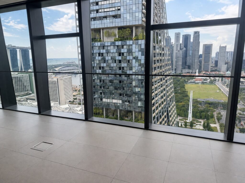 South Beach Tower Office for Rent | Grade A Singapore – south-beach-tower-corner-office-skyline-view
