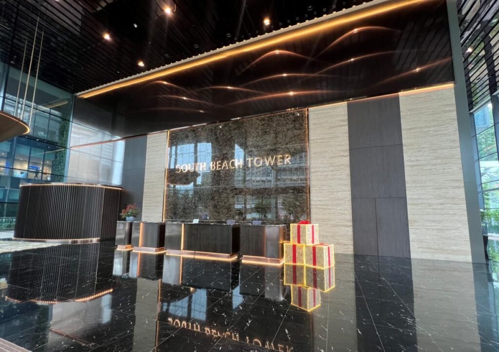 South Beach Tower Office for Rent | Grade A Singapore – south-beach-tower-lobby-reception